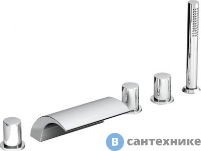 картинка Смеситель Ravak WF 025.00 врезной каскадный для ванн (X070060)