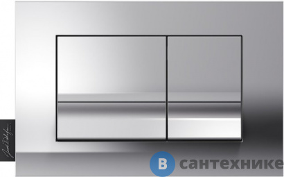 картинка Клавиша смыва Jacob Delafon E20858-CP геометричный дизайн (глянцевый хром)