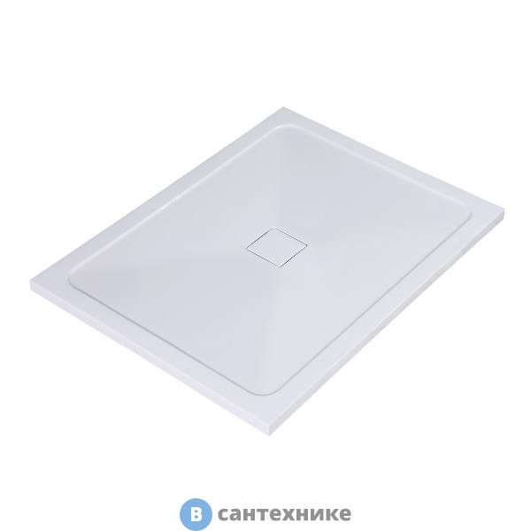 Душевой поддон WasserKRAFT Dinkel 58T07 1200*900*40, искусственный камень, белый глянец, без сифона