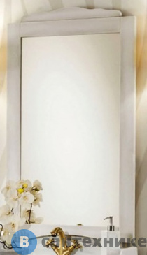 картинка Зеркало Cezares LOR70/03.03 Bianco Patinato (65x110)