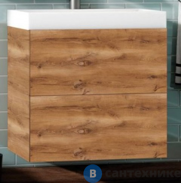 картинка Тумба под раковину Art & MAX AM-Verona-Push-600-2C-SO-RK подвесная с двумя выкатными ящиками, 600x450x550