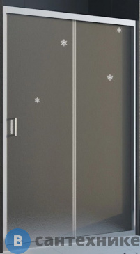 картинка Душевая дверь Veconi VN-46 VN46-120-02-19C1 стекло Pear/6 мм