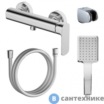 картинка Смеситель AZARIO ASHER AZ-VNN338311C для душа с полным душевым набором, хром