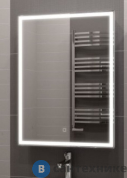 картинка Зеркало-шкаф Art & MAX TECHNO AM-Tec-600-800-1D-R-DS-F с подсветкой