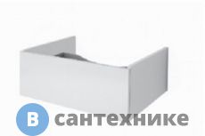 Ящик Dreja BOX, 60 см, подвесной, для стеклянной столешницы LINE, 1 ящик, push-to-open, белый глянец (99.9100)