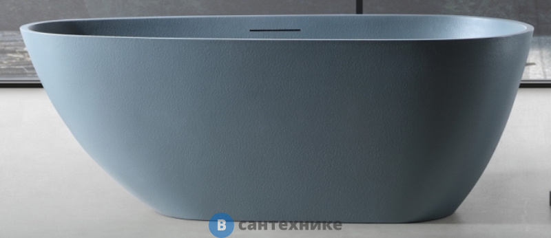 Ванна ABBER Dortmund AM9911G 170х75 из искусственного камня, серая