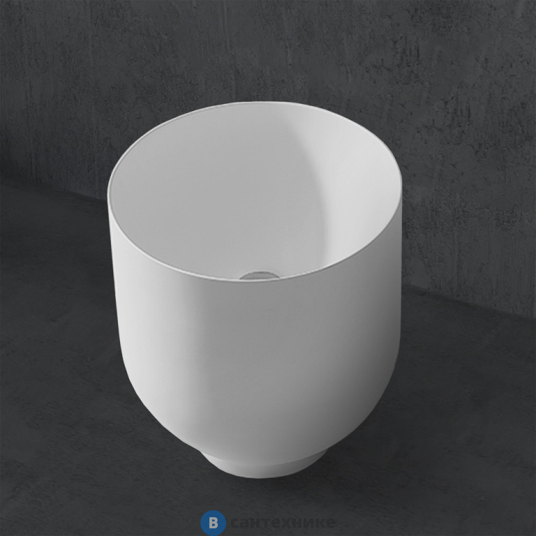 Раковина ABBER Stein AS2618 накладная белая матовая