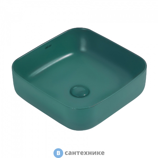 Раковина ABBER Rechteck AC2211MBG темно-зеленая матовая накладная