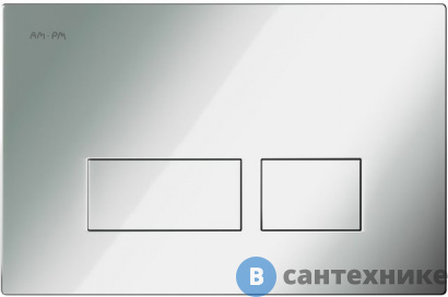 картинка Кнопка смыва AM.PM Pro S I047051 пневматическая, пластик, глянцевый хром