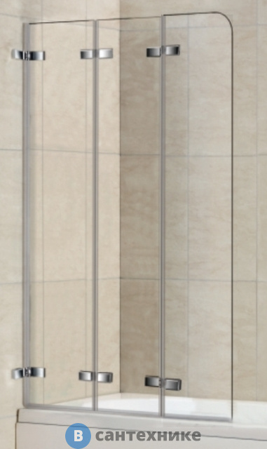 Шторка на ванну WELTWASSER WW100 100ZD3-75 750х1400 мм