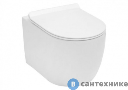 картинка Унитаз Aquanet CETUS-W с сидением Soft Close -SLIMSEAT подвесной с Rimless (211908)