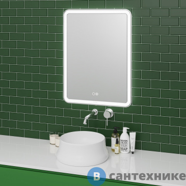 картинка Зеркало Grossman LEO (700*800*45) LED с сенсорным выкл. и подогревом (167080)