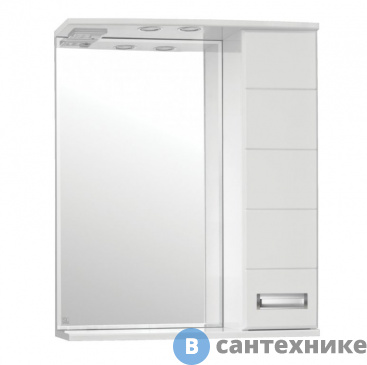 картинка Зеркальный шкаф Style line Ирис 650/С (4650134470710)