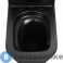 картинка Унитаз с бачком ABBER Rechteck AC1210TMB черный матовый, безободковый, смыв торнадо, сиденье дюропласт микролифт