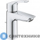 картинка Смеситель Grohe 33265003 Eurosmart однорычажный для раковины, S-Size, хром