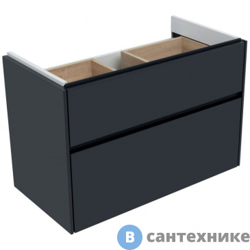 картинка Тумба под раковину Aquanet Бруклин 85 антрацит матовый (310142)