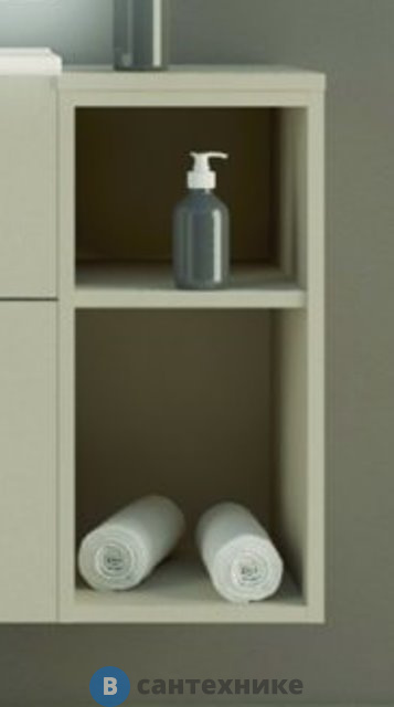 Шкаф Cezares URBAN 55165 подвесной с открытыми полками, Spatolato bianco, 30x46x62