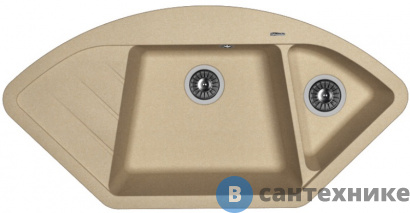картинка Кухонная мойка FLORENTINA Веста, бежевый FG (20.285.E1005.104)