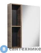 Зеркало-шкаф Comforty Штутгарт-60 дуб тёмно-коричневый
