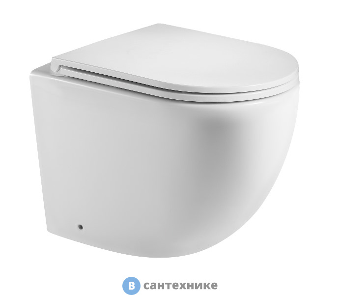 Унитаз WELTWASSER MERZBACH 002 GL-WT напольный белый глянец