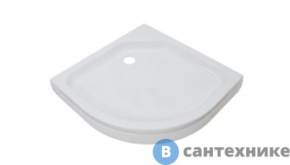 картинка Душевой поддон Тритон низкий полукруг 100х100 (ПД6) без сифона