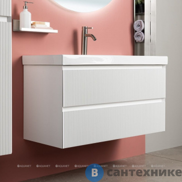 картинка Тумба под раковину Aquanet Альтера 70 белый матовый (337155)