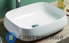 Раковина Art & MAX накладная AM-78102, белый, 560х420х145