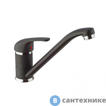 картинка Смеситель Paini Jolly 6944573Z1KM для кухни, metallic black
