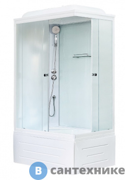 картинка Душевая кабина Royal Bath RB 8120BP5-WC L 1200x800x2170 (белое/матовое)