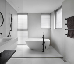 Минимализм в дизайне ванной