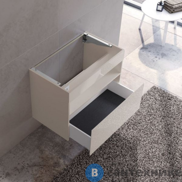 картинка Тумба под раковину Keuco STAGELINE 1 ящик, с подсветкой, 800x625x490 мм, к/ф: кашемир (32862180100)