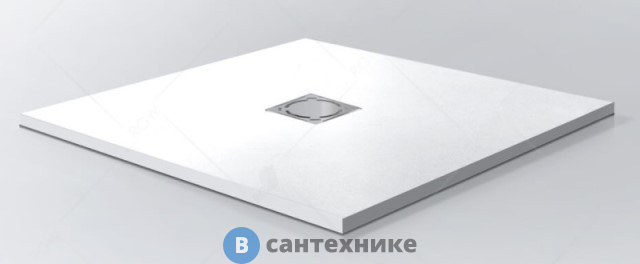 Душевой поддон RGW ST-0088W 80*80*2,5 белый/квадрат (16152088-01), без сифона