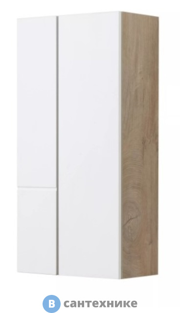 Шкаф навесной Акватон Мишель Дуб Эндгрейн/Белый (1A243903MIX40)