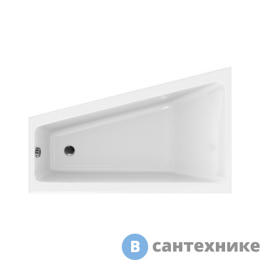 картинка Ванна акриловая Cersanit CREA 160x100 левая (P-WA-CREA*160-LNL)