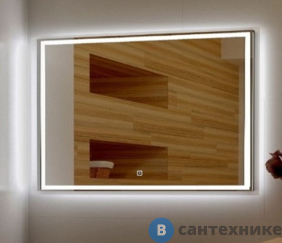 картинка Зеркало Art & MAX Monza 1400x800 с подсветкой (AM-Mon-1400-800-DS-F)