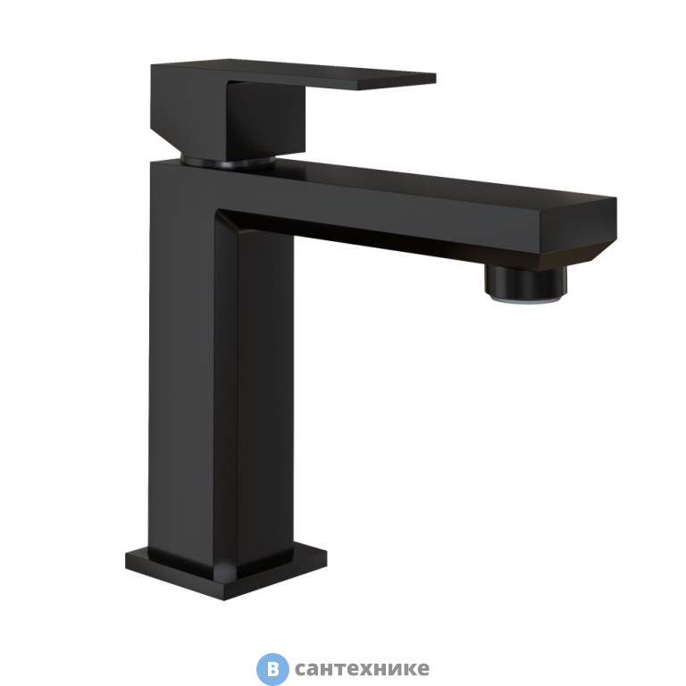 Смеситель Paini Grazia 21PZ205S для раковины, PVD матовый чёрный