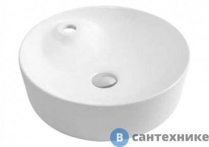 картинка Раковина Aquanet MOON-2 керамическая накладная 430*430*130 (211285)