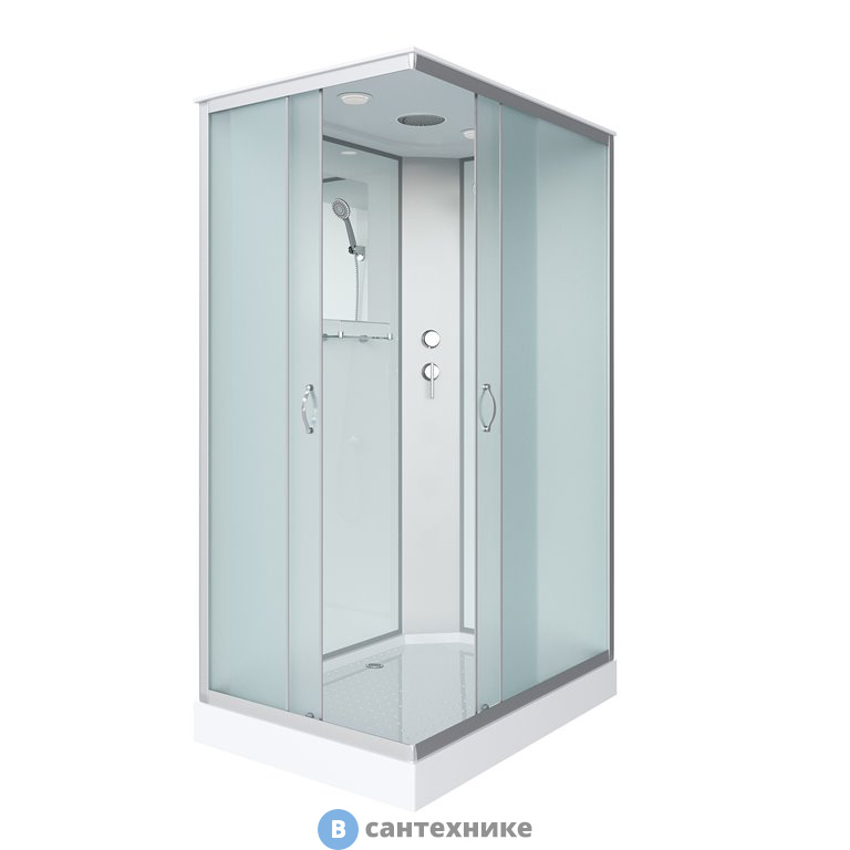 Душевая кабина Niagara NG-43085-14Q (1000х800х2150) низкий поддон (13см) стекло матовое