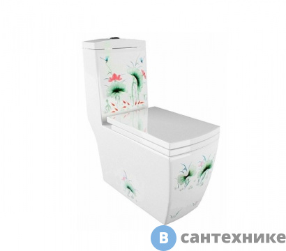 картинка Унитаз с бачком Arcus 050 моноблок белый LJ (без сиденья)