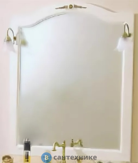 Зеркало Cezares BARCELLONA BAR.SP.601 Bianco Laccato Opaco (110x115x3)