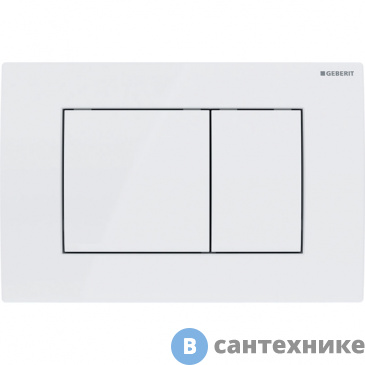 картинка Смывная клавиша Geberit Delta30 115.137.11.1, для двойного смыва: альпийский белый