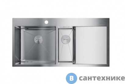 картинка Кухонная мойка OMOIKIRI Akisame 100-2-IN-L (4973544)