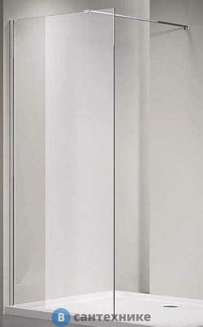 Душевая перегородка Veconi KR-72 KR72-70-01-C7 стекло прозрачное/8 мм