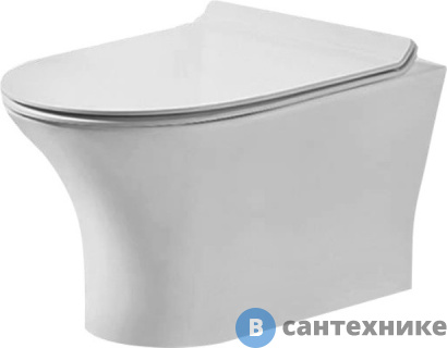 картинка Унитаз Grossman GR-4444 подвесной, безободковый, без сиденья