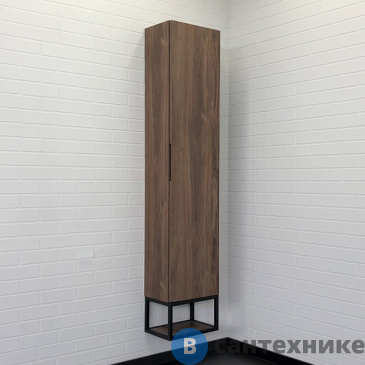 картинка Шкаф-колонна Comforty Порто-35 дуб темно-коричневый