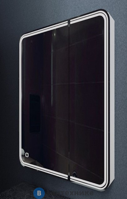 Зеркало-шкаф Art & MAX VERONA AM-Ver-700-800-2D-L-DS-F с подсветкой, левый