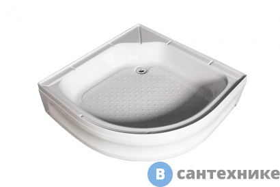 картинка Душевой поддон WEMOR 80/24 C полукруг 800*800*240 мм (10000001244)