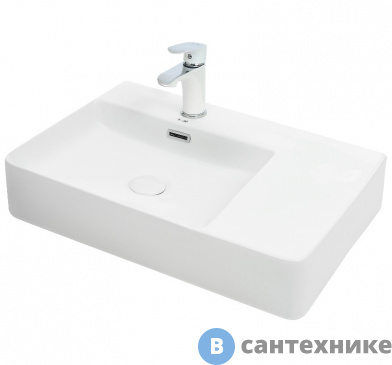 картинка Раковина WELTWASSER ELBACH 2223 L накладная (605х430х125)