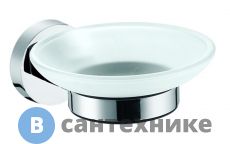 Мыльница AZARIO NESSY стеклянная, хром (AZ-73108)