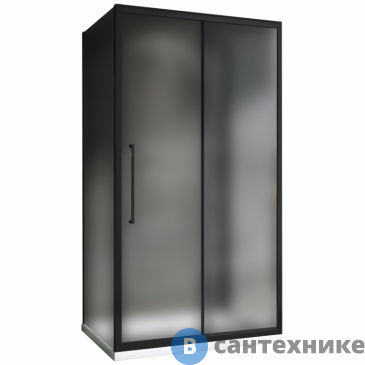 картинка Душевой уголок ABBER Schwarzer Diamant AG30110BMH-S100BM-S100BM 110*100*195, без поддона